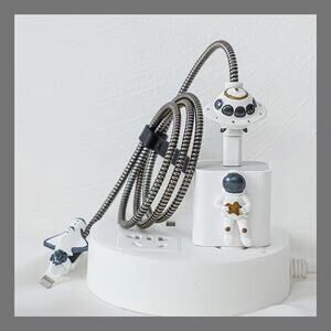 Spaceship Astronaut iPhone Charger cover Cable Protectors P22